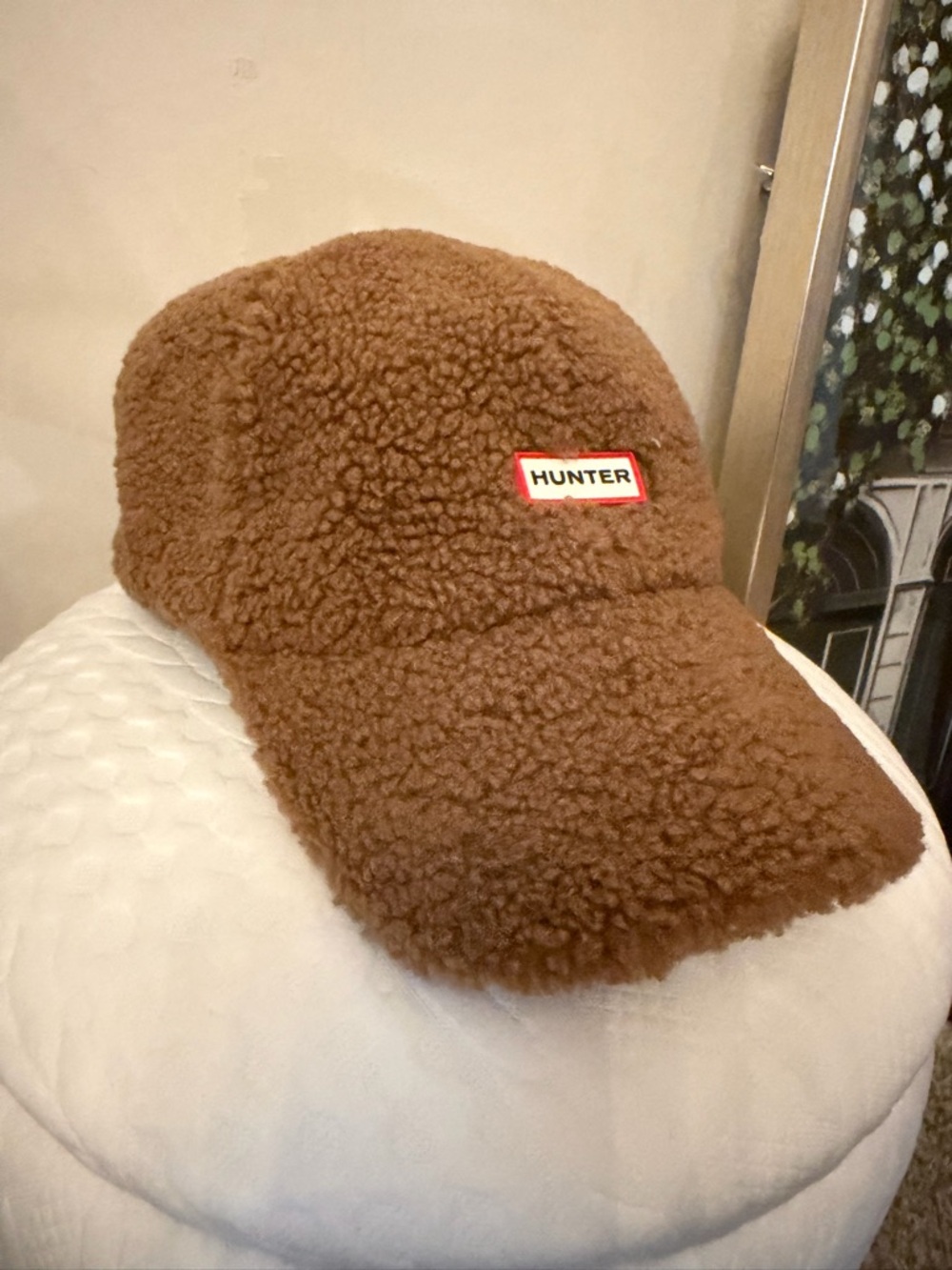 Hunter Brown Teddy Fleece Cap with Black Interior